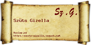 Szüts Gizella névjegykártya